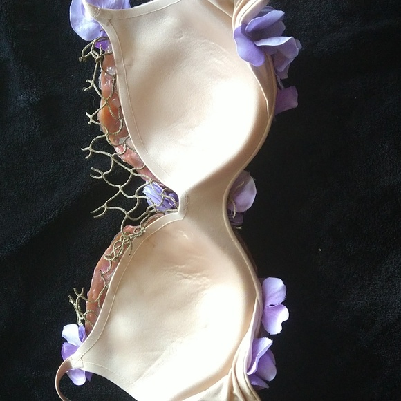 Lemonade Mermaid swimmable mermaid top. silicone shells on 34A bra - new! - Picture 4 of 4